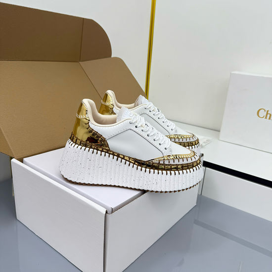 Loewe Breathable Leather Casual Sneakers with Cushioned Outsole