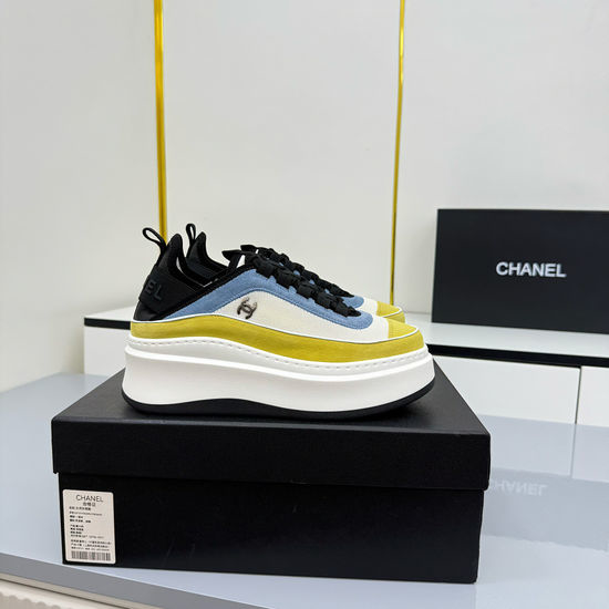 Chanel Comfortable Thick Sole Platform Casual Sports Sneakers