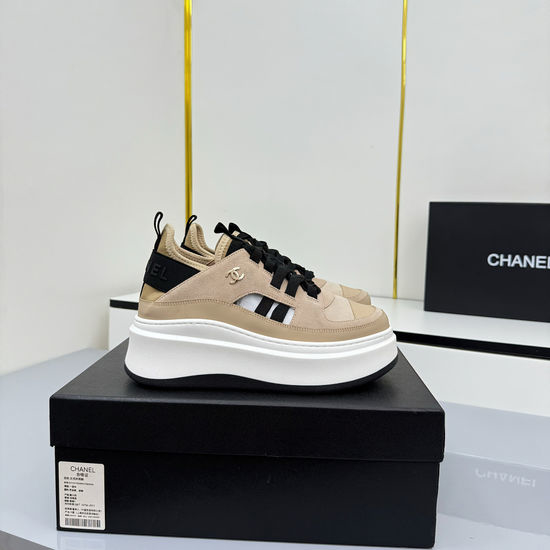 Chanel Comfortable Thick Sole Platform Casual Sports Sneakers