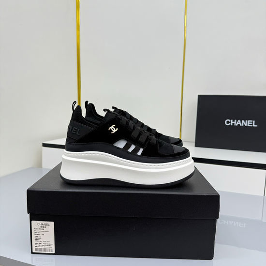Chanel Comfortable Thick Sole Platform Casual Sports Sneakers