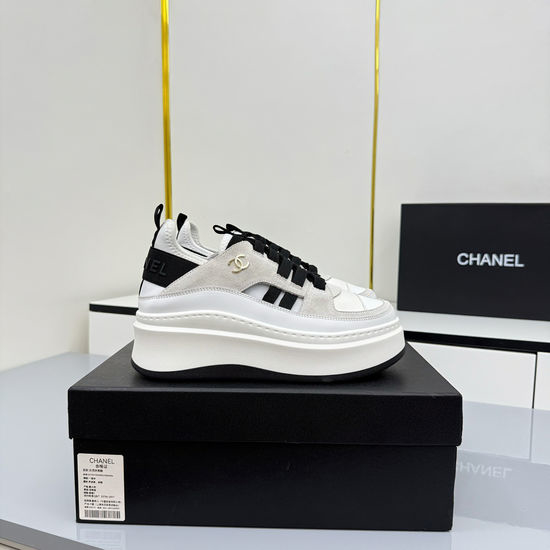 Chanel Comfortable Thick Sole Platform Casual Sports Sneakers