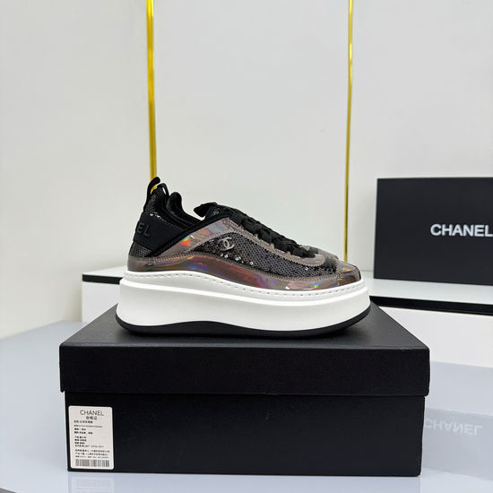 Chanel Comfortable Thick Sole Platform Casual Sports Sneakers