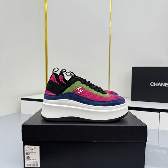 Chanel Comfortable Thick Sole Platform Casual Sports Sneakers