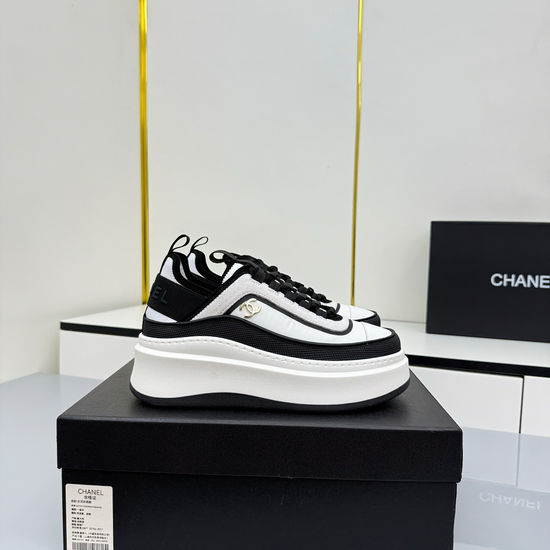 Chanel Comfortable Thick Sole Platform Casual Sports Sneakers