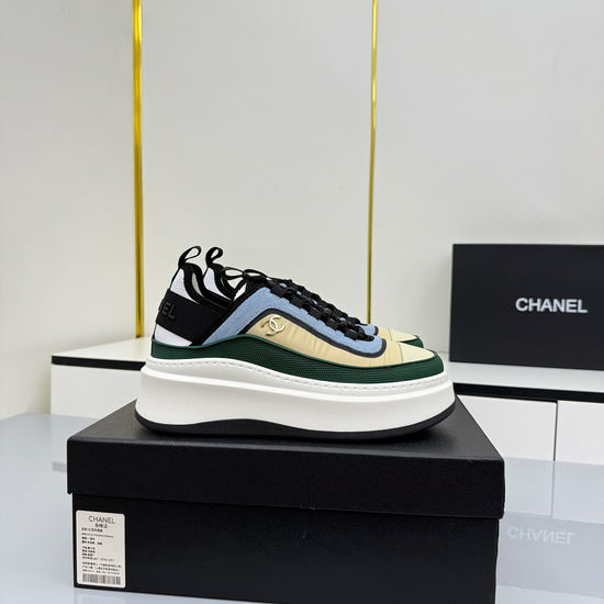 Chanel Comfortable Thick Sole Platform Casual Sports Sneakers
