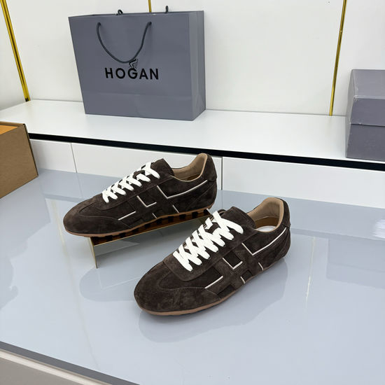 Hogan Premium Leather Casual Comfortable Daily Sneakers