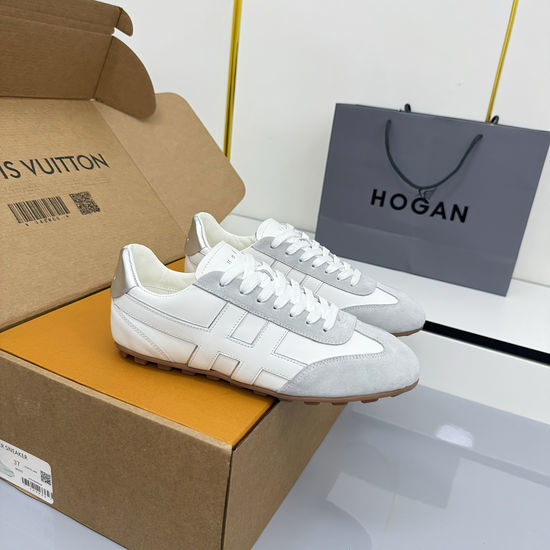 Hogan Premium Leather Casual Comfortable Daily Sneakers