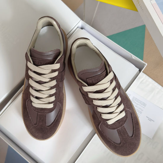 Maison Margiela MM6 Classic Leather Stitching Thick Sole Training Sneakers