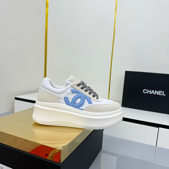 Chanel Classic Mixed Material Casual Sneakers For Daily Wear