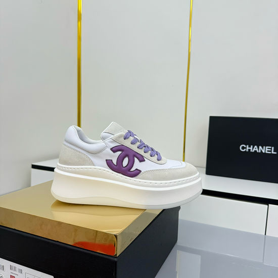 Chanel Classic Mixed Material Casual Sneakers For Daily Wear