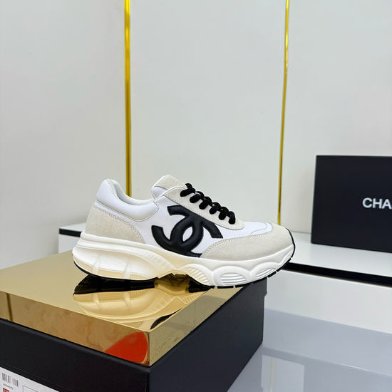Chanel Classic Mixed Material Casual Sneakers For Daily Wear