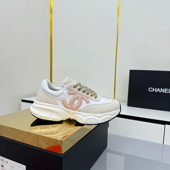 Chanel Classic Mixed Material Casual Sneakers For Daily Wear