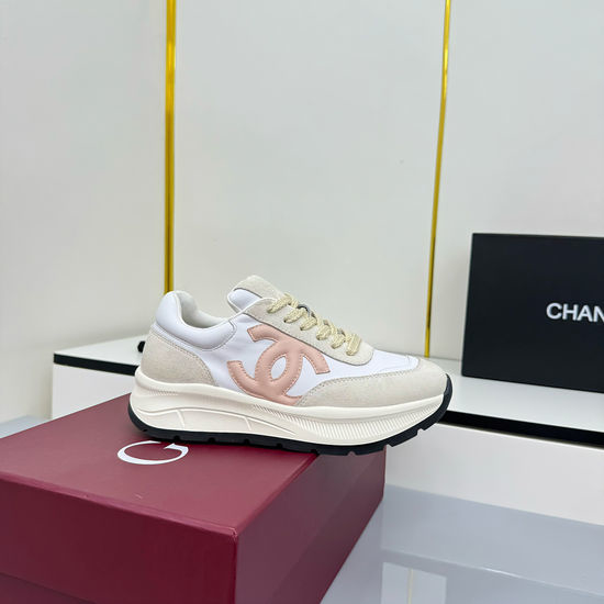 Chanel Classic Mixed Material Casual Sneakers For Daily Wear