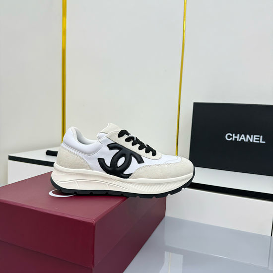 Chanel Classic Mixed Material Casual Sneakers For Daily Wear