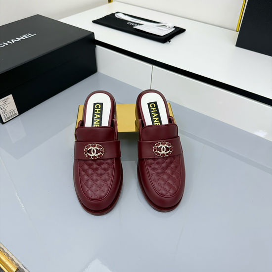 Chanel Patent Leather Platform Loafers With Thick Heel