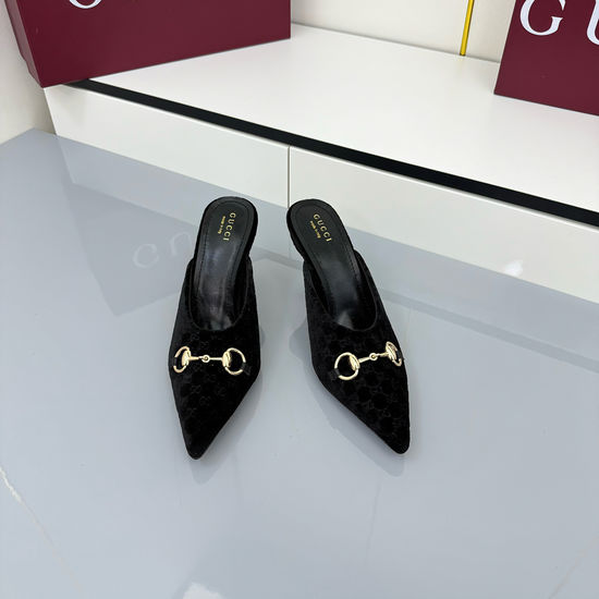 Gucci Velvet Crystal Loafers Premium Quality Lined with Soft Sheepskin