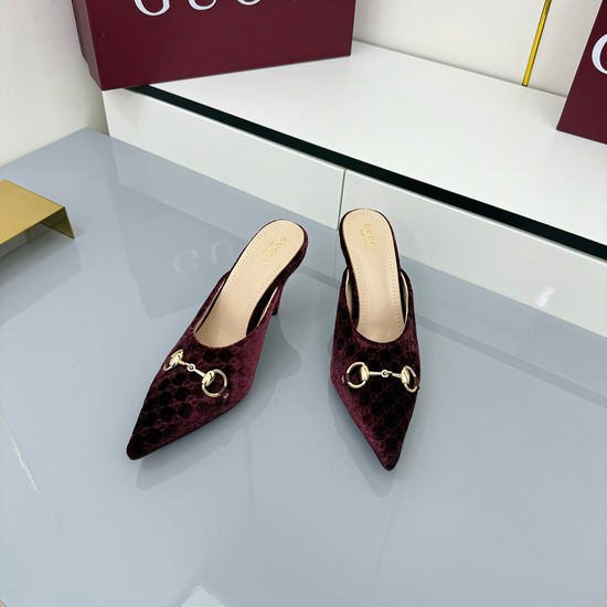 Gucci Velvet Crystal Loafers Premium Quality Lined with Soft Sheepskin