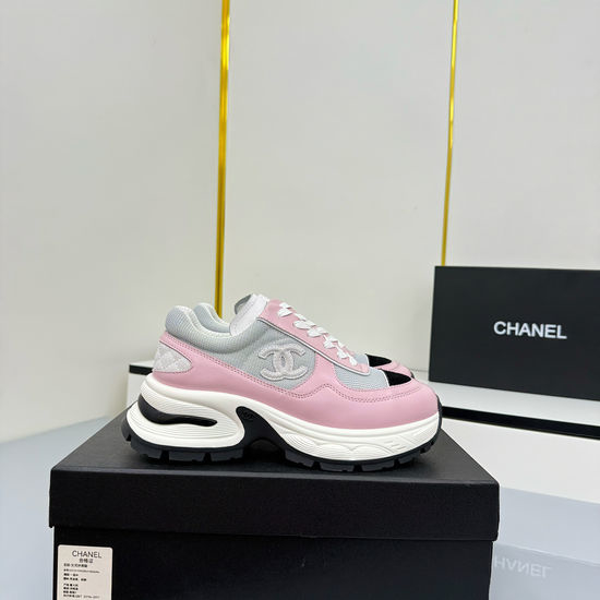 Chanel Two Tone Leather Casual Sneakers