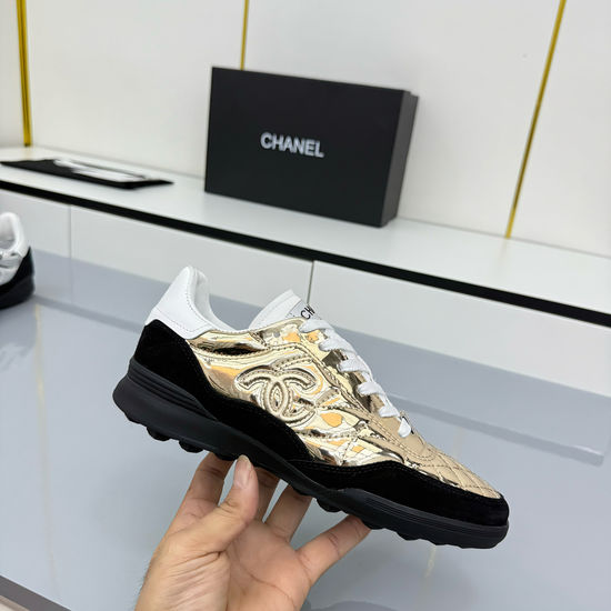 Chanel Embroidered Mesh Breathable Casual Comfort Sports Shoes