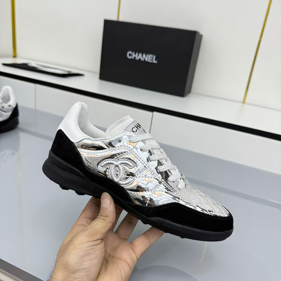 Chanel Embroidered Mesh Breathable Casual Comfort Sports Shoes