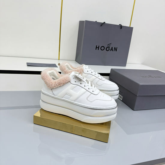 Hogan Elevated Soft Leather Casual Sneakers Comfortable Daily Footwear
