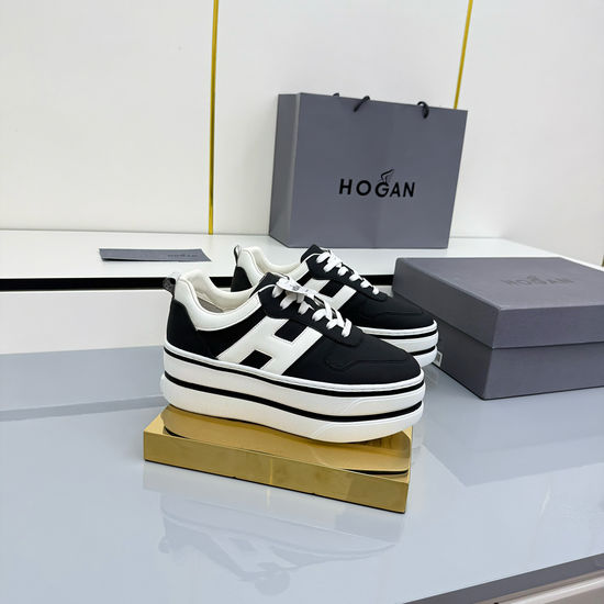 Hogan Elevated Soft Leather Casual Sneakers Comfortable Daily Footwear