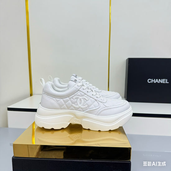 Chanel Classic Mixed Material Casual Sneakers For Daily Wear