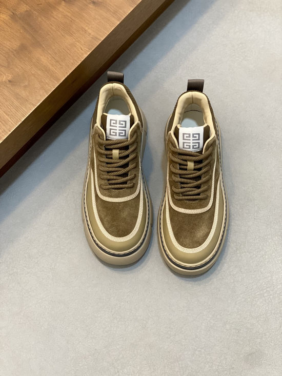 Givenchy Premium Cowhide Fabric Spliced Height Boosting Casual Sneakers