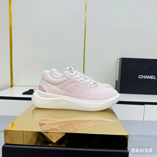 Chanel Premium Platform Casual Sports Sneakers Comfortable Versatile Shoes