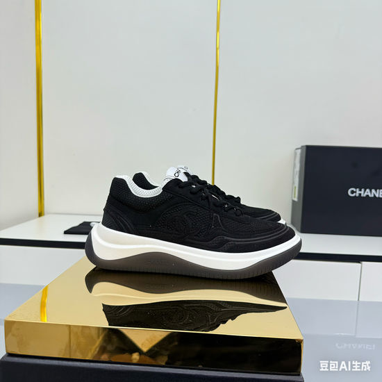 Chanel Premium Platform Casual Sports Sneakers Comfortable Versatile Shoes
