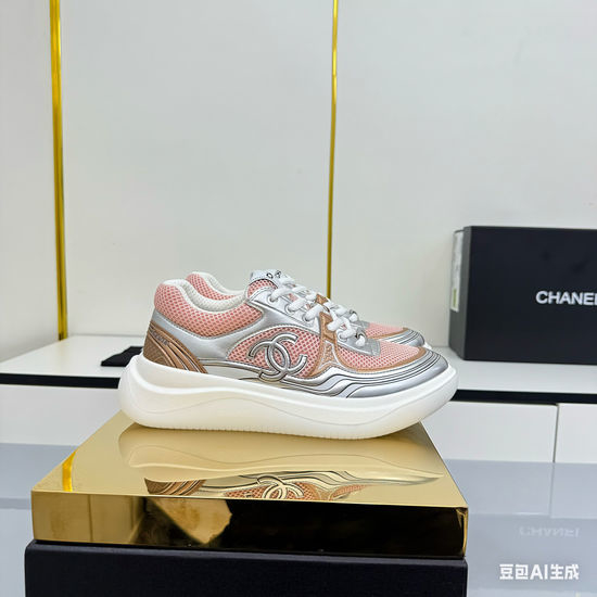 Chanel Premium Platform Casual Sports Sneakers Comfortable Versatile Shoes