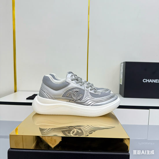 Chanel Premium Platform Casual Sports Sneakers Comfortable Versatile Shoes