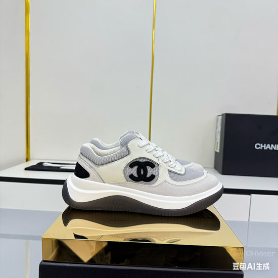Chanel Casual Thick Sole Comfortable Versatile Daily Sneakers