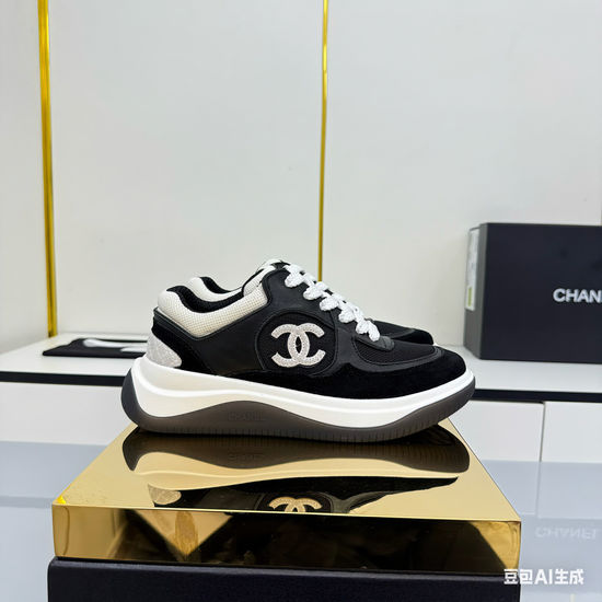 Chanel Casual Thick Sole Comfortable Versatile Daily Sneakers