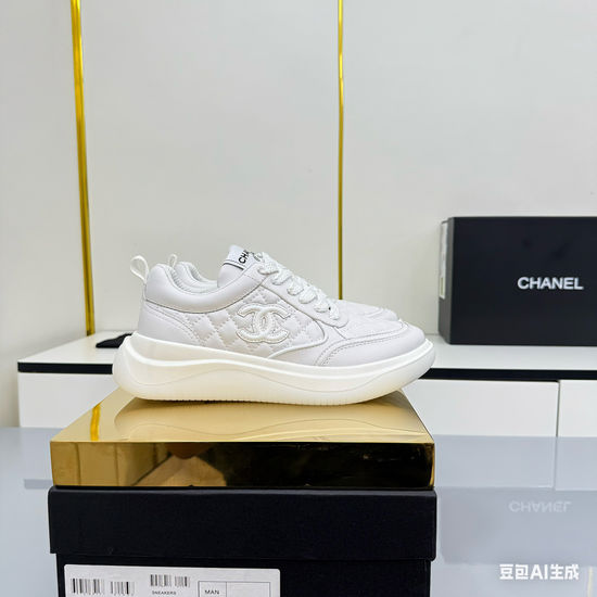 Chanel Casual Thick Sole Comfortable Versatile Daily Sneakers