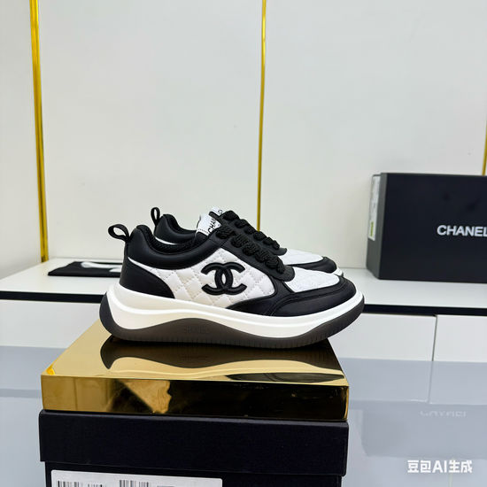 Chanel Casual Thick Sole Comfortable Versatile Daily Sneakers
