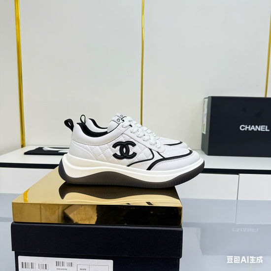 Chanel Casual Thick Sole Comfortable Versatile Daily Sneakers