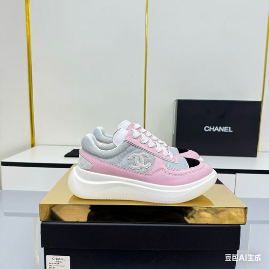 Chanel Casual Thick Sole Comfortable Versatile Daily Sneakers