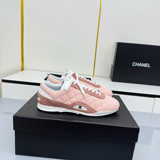 Chanel Quilted Suede Comfortable Casual Walking Shoes