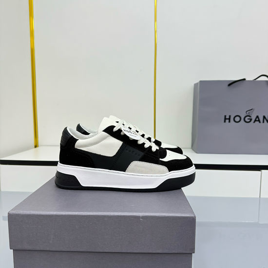 Hogan Cushioned Leather Casual Anti-slip Comfortable Daily Sneakers