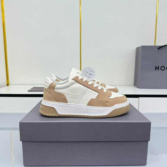 Hogan Cushioned Leather Casual Anti-slip Comfortable Daily Sneakers