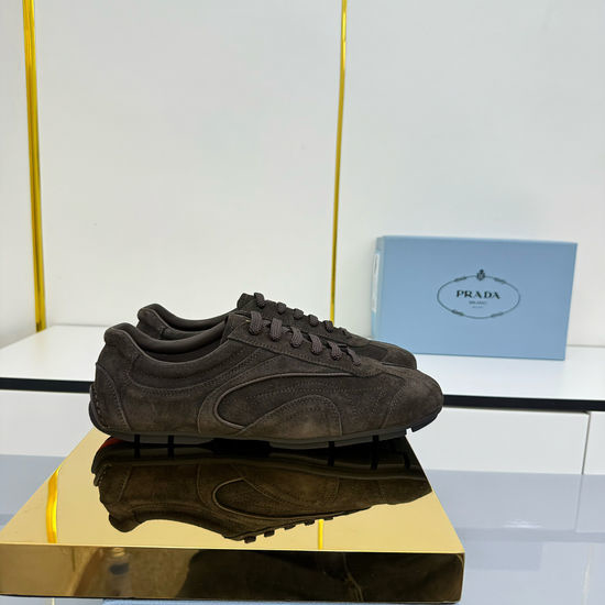 Prada Retro Suede Comfortable Casual Training Shoes