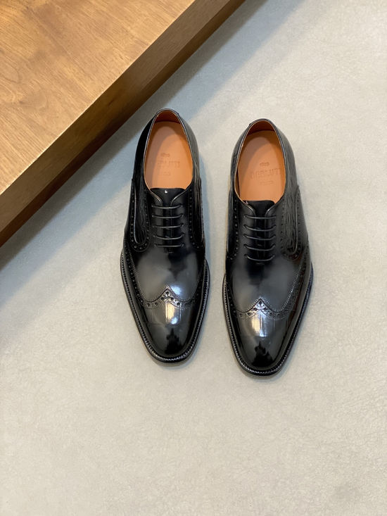 Berluti Premium Leather Formal Dress Shoes with Hand-finished Patina