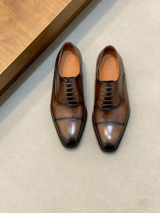 Berluti Premium Leather Formal Dress Shoes with Hand-finished Patina
