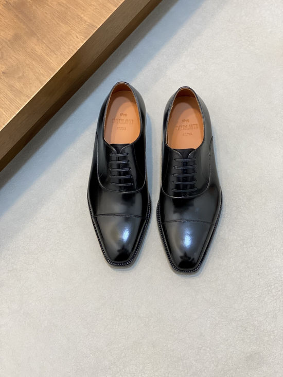 Berluti Premium Leather Formal Dress Shoes with Hand-finished Patina