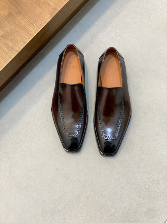 Berluti Premium Leather Formal Dress Shoes with Hand-finished Patina