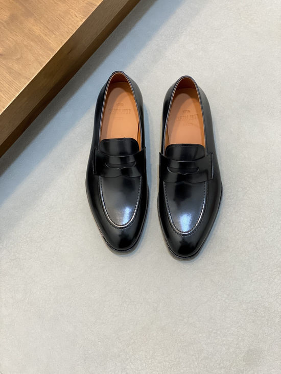 Berluti Premium Leather Formal Dress Shoes with Hand-finished Patina