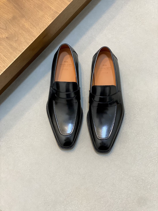 Berluti Premium Leather Formal Dress Shoes with Hand-finished Patina