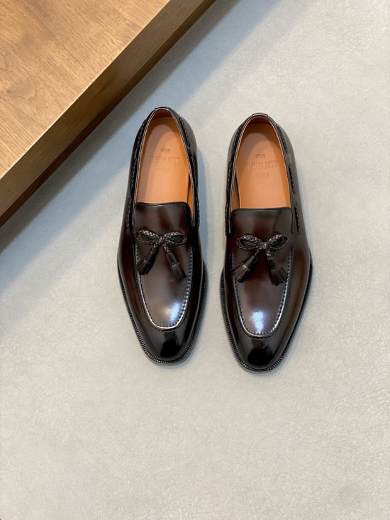 Berluti Premium Leather Formal Dress Shoes with Hand-finished Patina