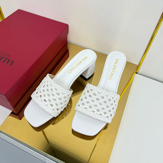 Valentino Hand Woven Leather Sole Dress Shoes